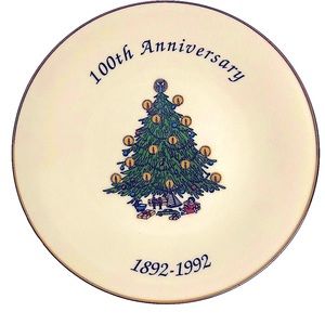 BC Clark Jeweler Christmas Collector Plate 100th Anniversary